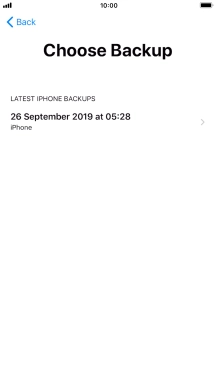 Press the required backup and your phone restores the content of the selected backup. Subsequently, follow the instructions on the screen to set up your phone and prepare it for use.