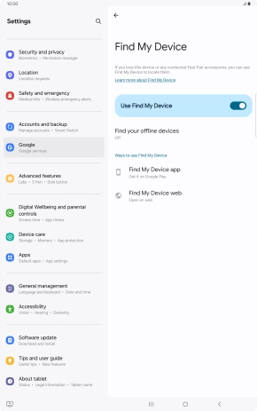 Press the Home key to return to the home screen.