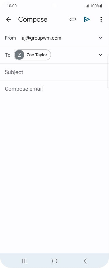 Press Subject and key in the required subject.