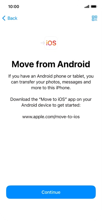 To transfer content to your phone, you need to install the app 