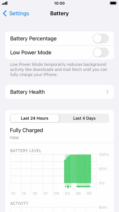 Press Battery Health.