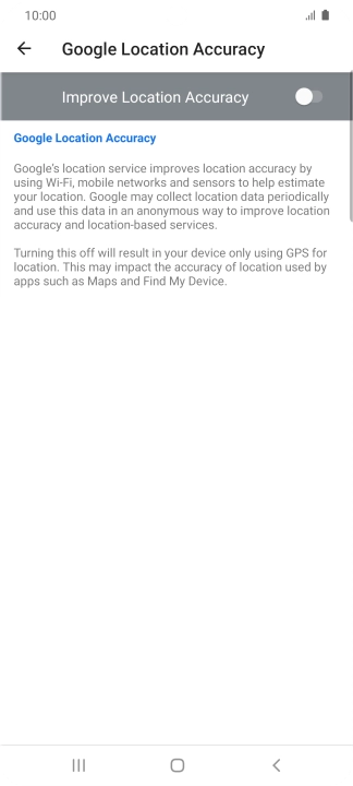 If you press the indicator next to 