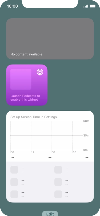 Press and hold the required Widget Stack.