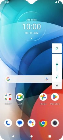 Press the sound mode icon the necessary number of times to turn silent mode on or off.
