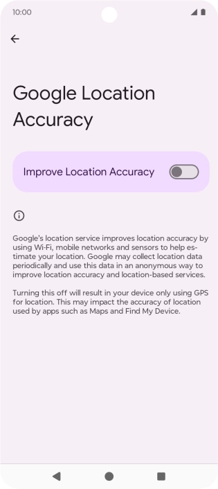 If you press the indicator next to 