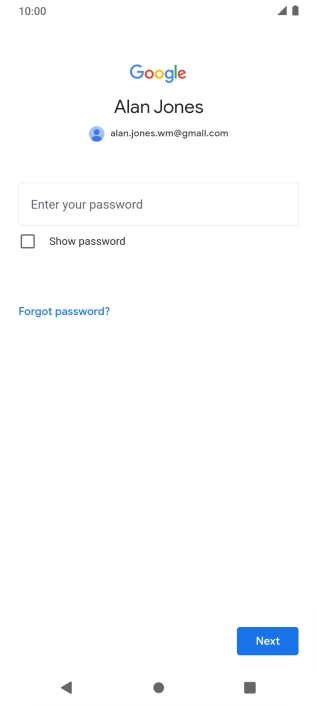 Press the field below 