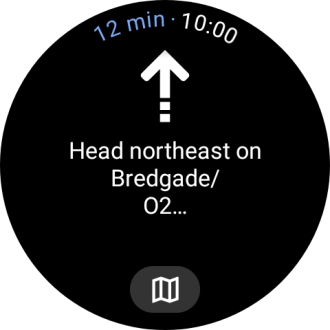 Follow the instructions on the screen to navigate to the selected destination.