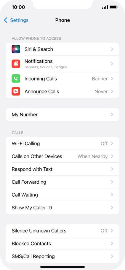 Press Wi-Fi Calling.