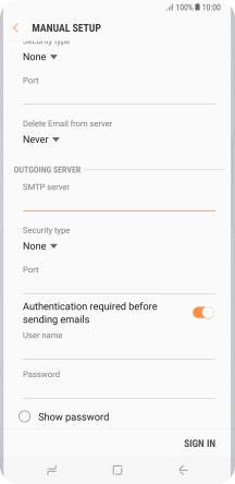 Press the drop down list below 