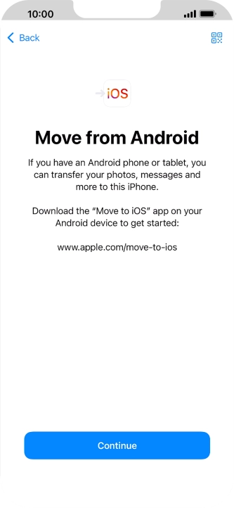 To transfer content to your phone, you need to install the app 