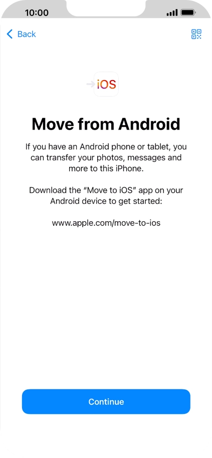 To transfer content to your phone, you need to install the app 