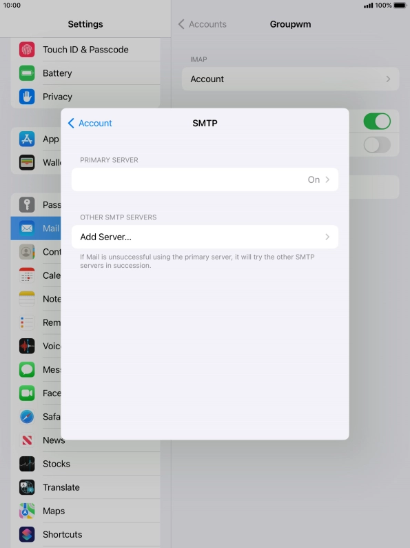 Press the field below 