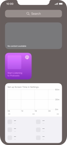 Press and hold the required Widget Stack.
