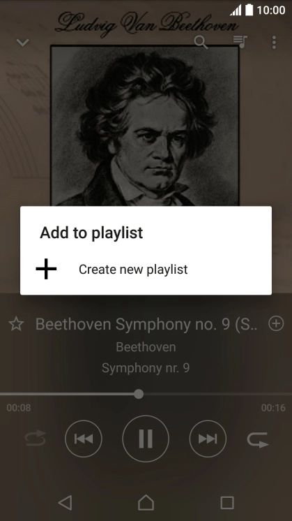 Press Create new playlist.