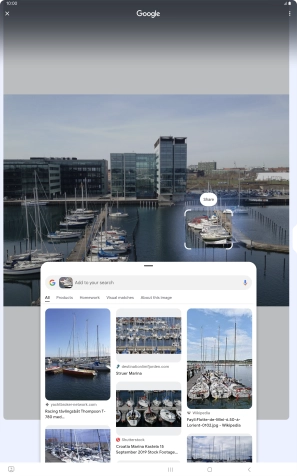 Follow the instructions on the screen to use the search results.