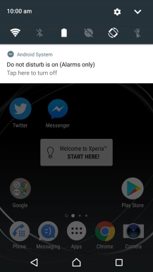 Press the Home key to return to the home screen.