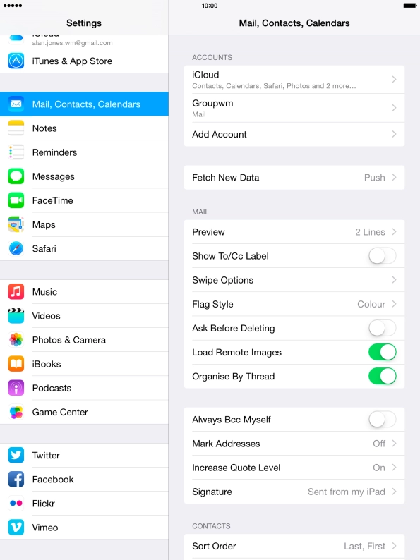 Press Fetch New Data.