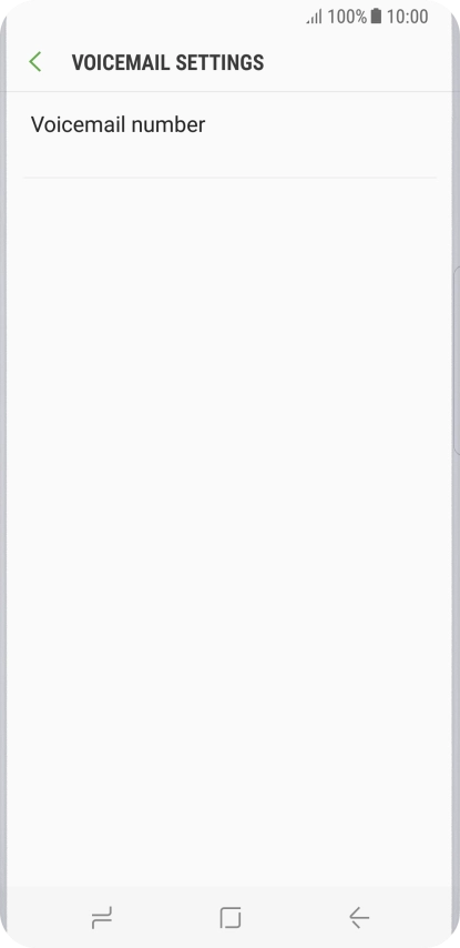 Press Voicemail number.