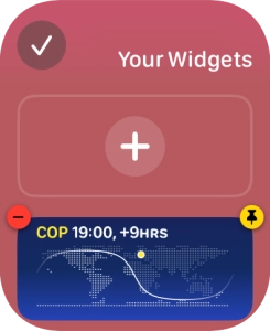 Press the confirm icon.