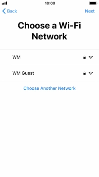 Press the required Wi-Fi network.