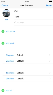 Press add phone and key in the required phone number.