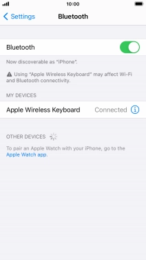 Press the Home key to return to the home screen.