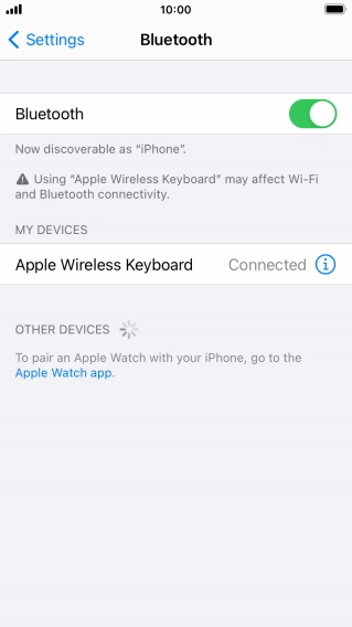 Press the Home key to return to the home screen.