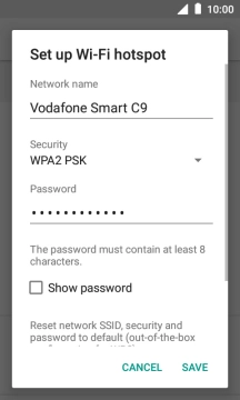 Press the field below 