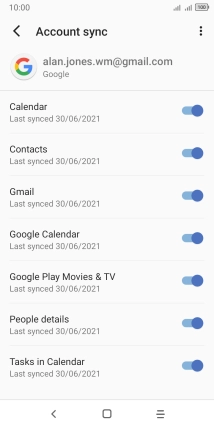 Press the Home key to return to the home screen.