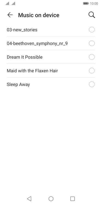 Press the required ring tones to hear them.