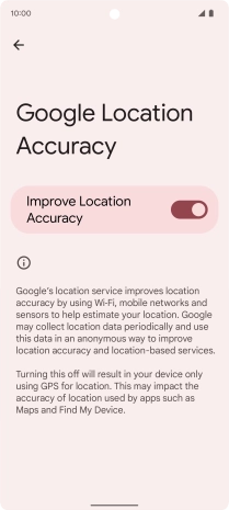 If you press the indicator next to 