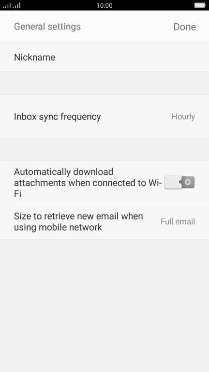 Press the field next to 