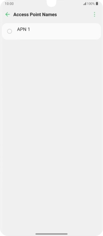 Press the menu icon.