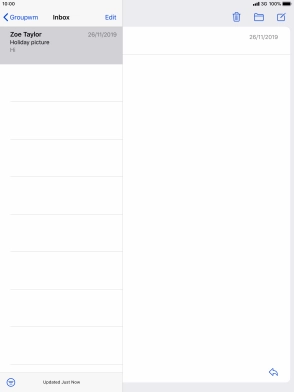 Press the new email message icon.