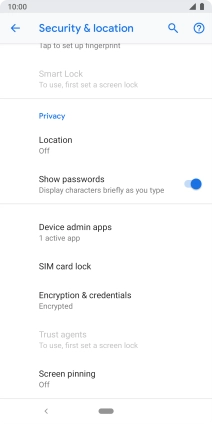 Press SIM card lock.