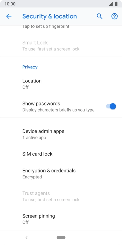 Press SIM card lock.