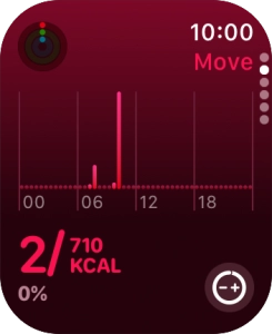 Keep sliding upwards to see the number of steps, distance and number of floors you've covered.