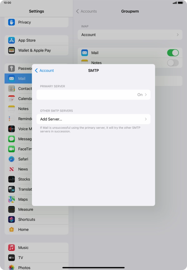Press the field below 
