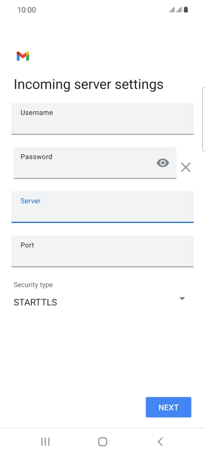 Press the field below 