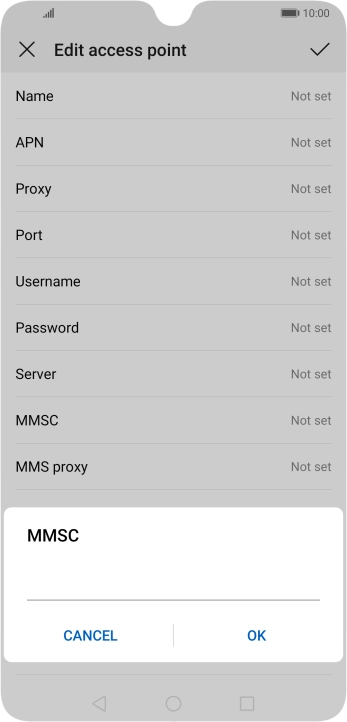 Key in http://pxt.vodafone.net.au/pxtsend and press OK.