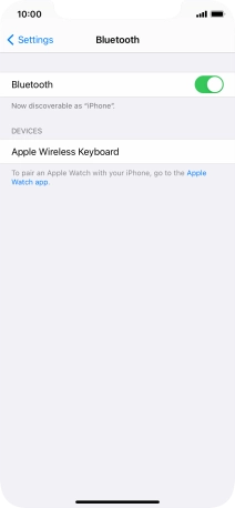 Press the required Bluetooth device and follow the instructions on the screen to pair the device with your phone.