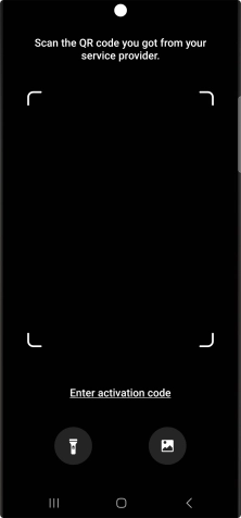 Place the QR code you've received inside the phone camera frame to scan the code.