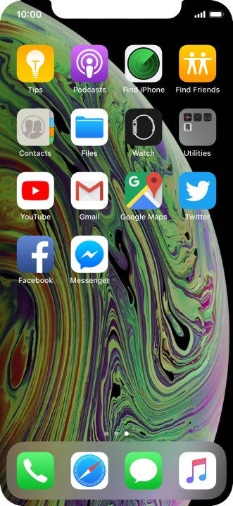 Press and hold the required app until the icons start to jiggle.