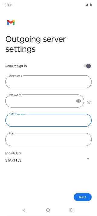 Press the field below 