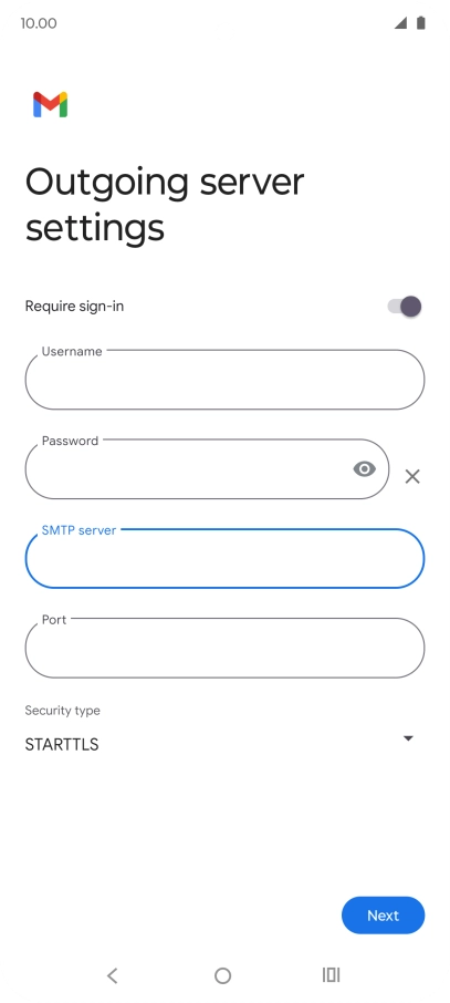 Press the field below 