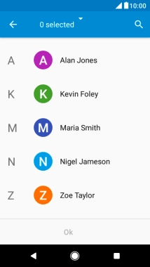 Press the drop down list.