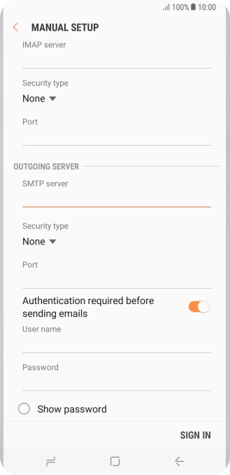 Press the drop down list below 