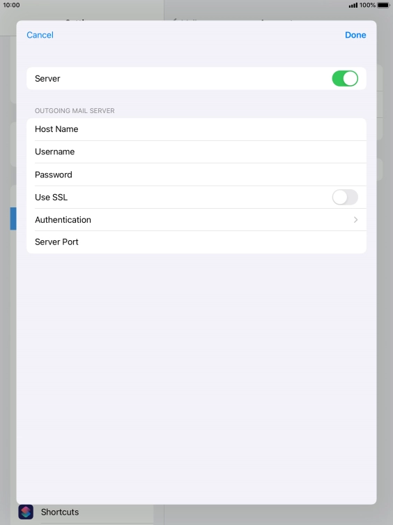 Press Authentication.
