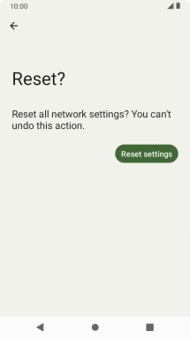 Press Reset settings.