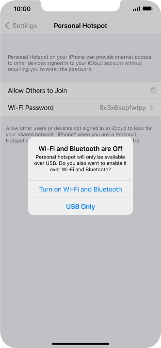 If Wi-Fi is turned off, press Turn on Wi-Fi and Bluetooth.